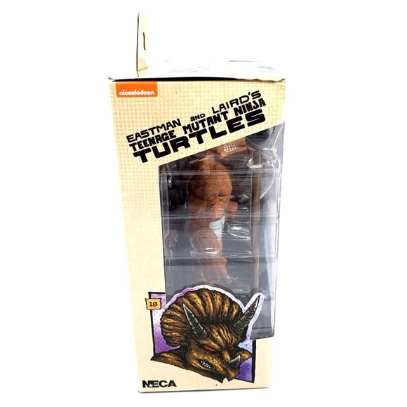 NECA TMNT Eastman and Laird's- Triceraton Gladiator NEW with Box Flaw - Picture 4 of 8